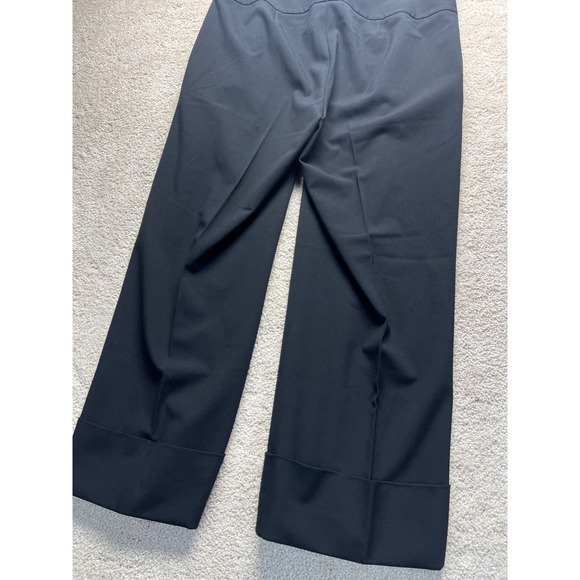 Caslon Womens Black Wide Leg Cropped Dress Pants Trousers Size 8 Career Corpcore - Picture 11 of 12